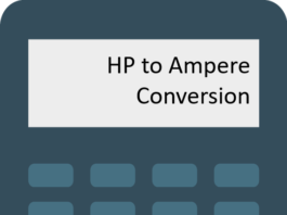 HP to Ampere conversion