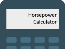 Horse power Calculator
