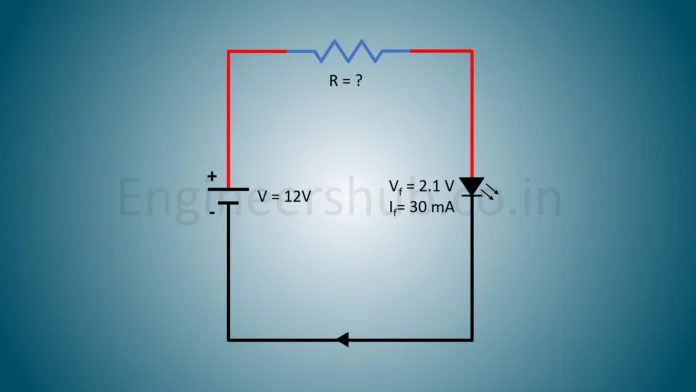 forholdet Festival Hvor LED Series Resistor Calculator - How To Calculate Resistor Value For LED? |  Engineers Hub