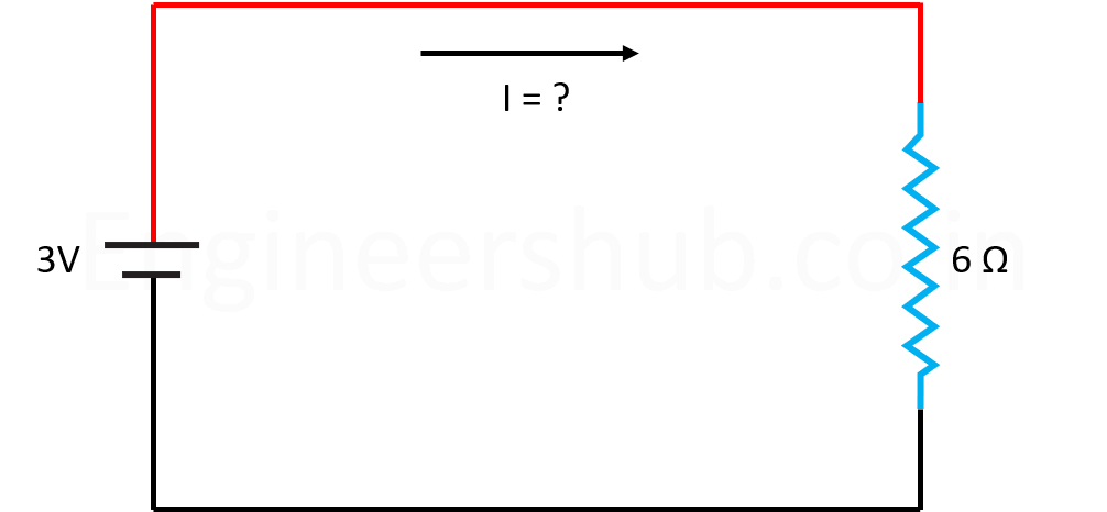 Ohms Law Calculation circuit example