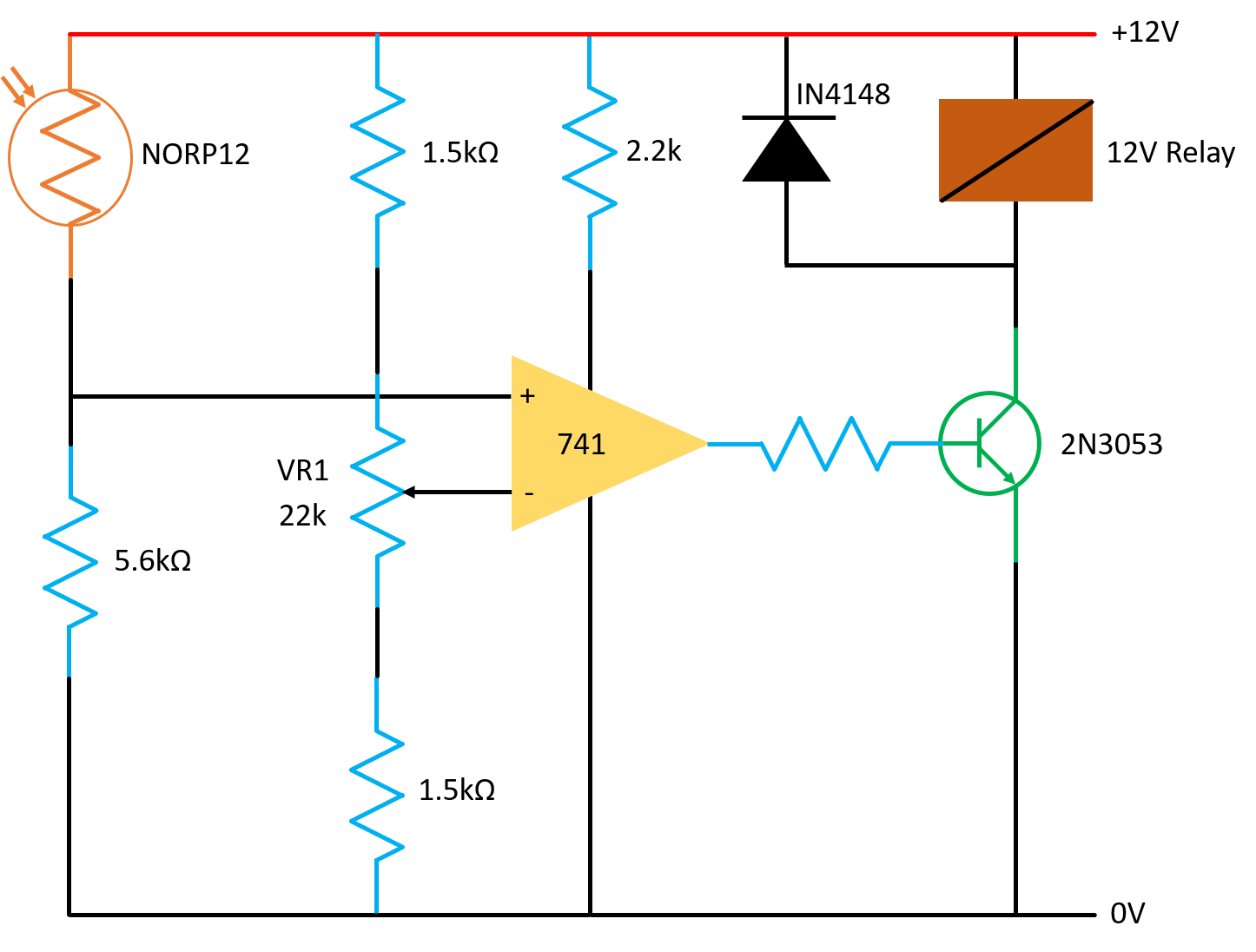 Automatic Street Light ON or OFF circuit