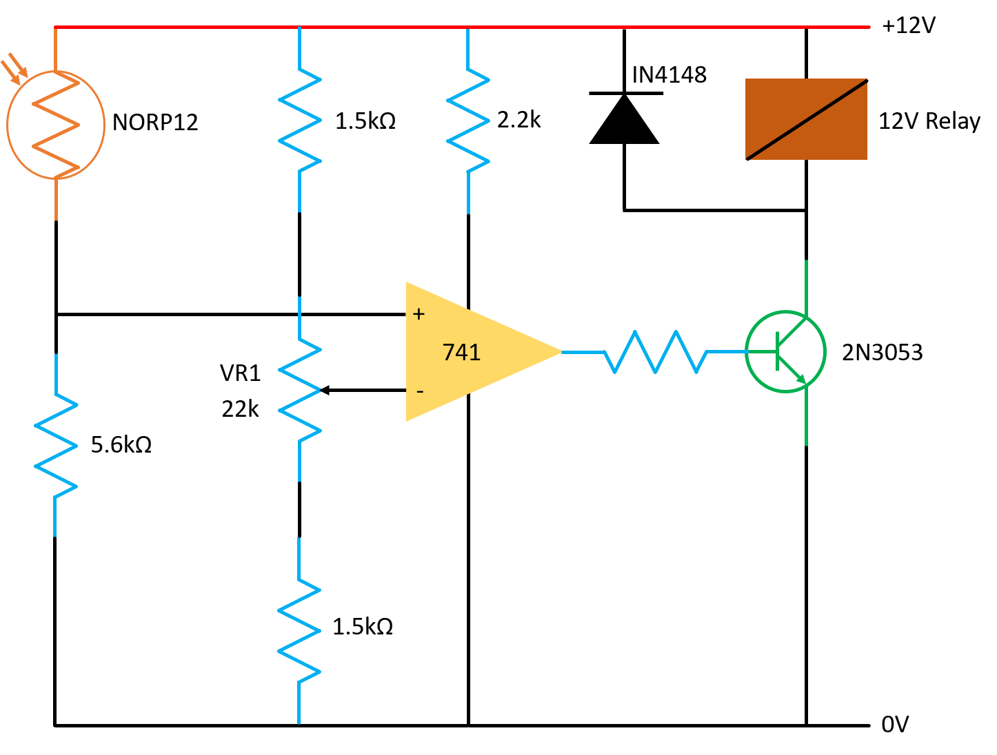 Automatic Street Light ON or OFF circuit