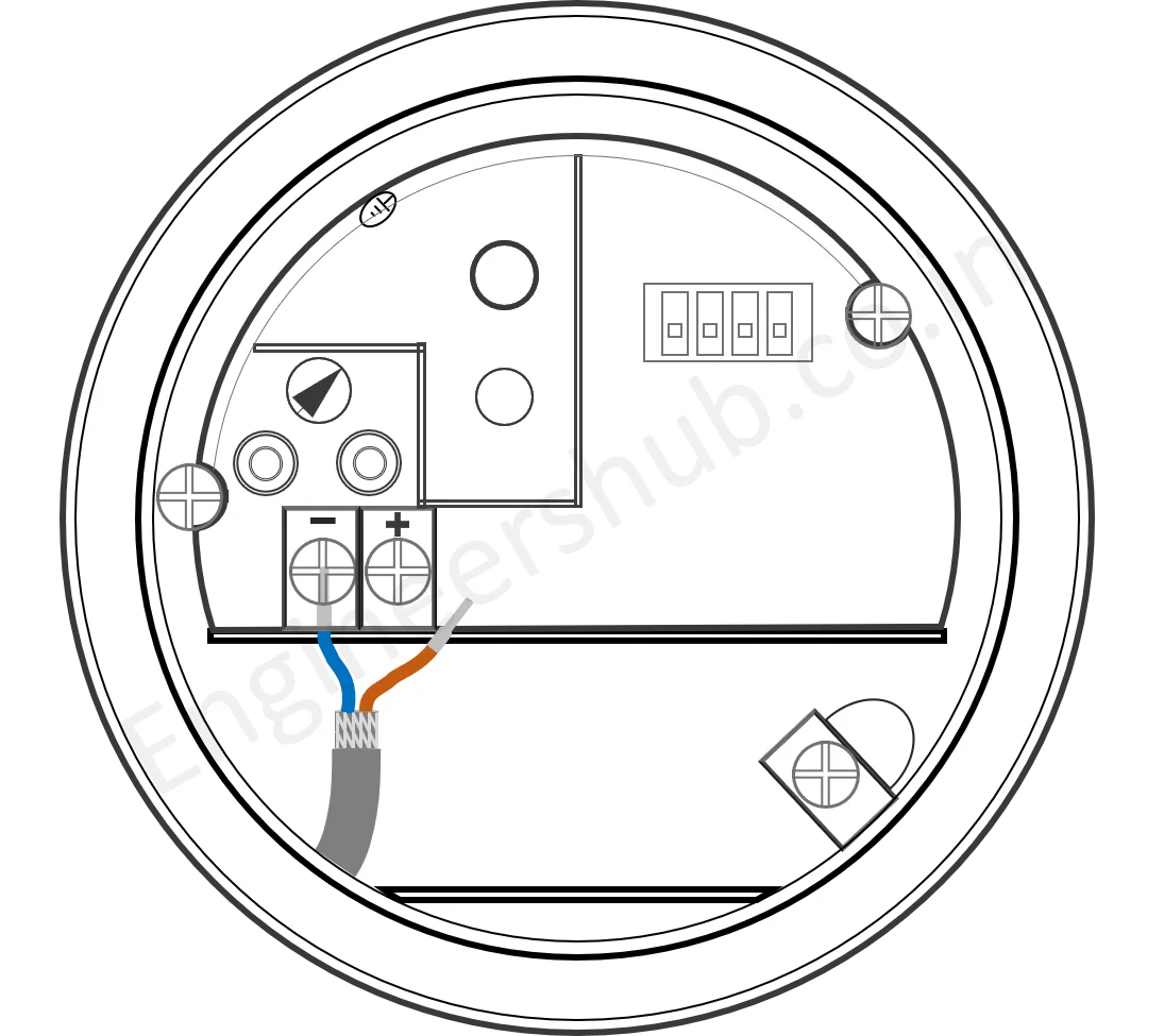 Remove the wire of positive terminal of transmitter Remove the wire of positive terminal of transmitter