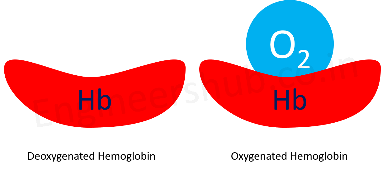 De-Oxygenated and Oxygenated hemoglobin