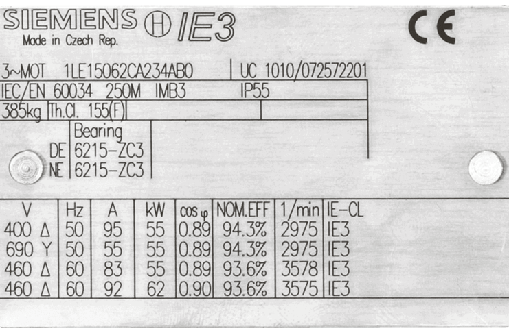 How to read a motor nameplate